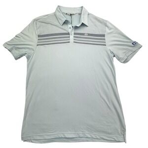 TravisMathew Polo Shirt Mens XL Light Blue Prestige 77 Golf Angel Falls NWT
